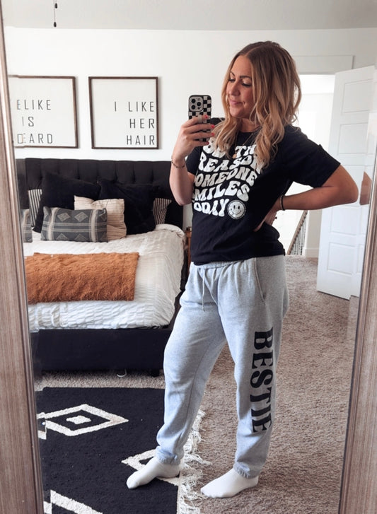 *Official BESTIE Sweatpants {GRAY}