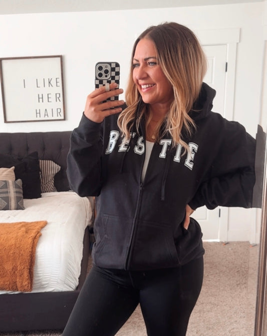 *Official Bestie ZIPPER HOODIE