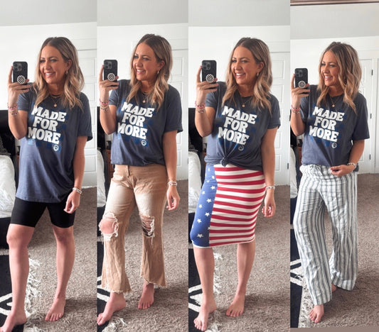 2025 Made For More Tee {Blue}